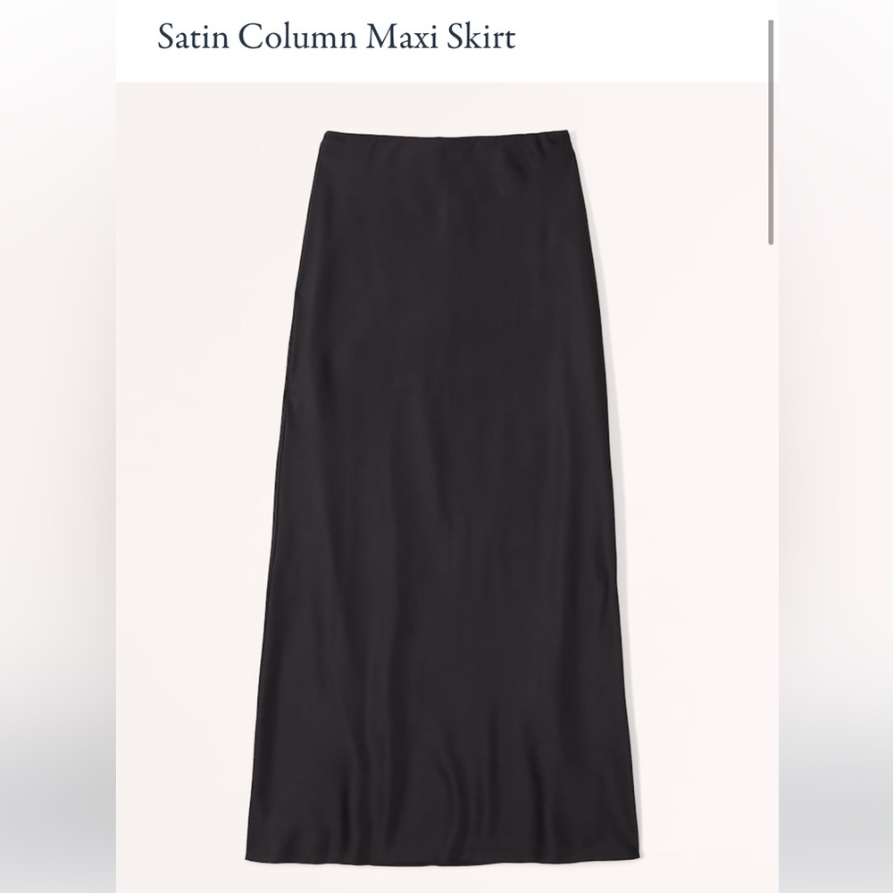 Abercrombie Satin Maxi Skirt NWT